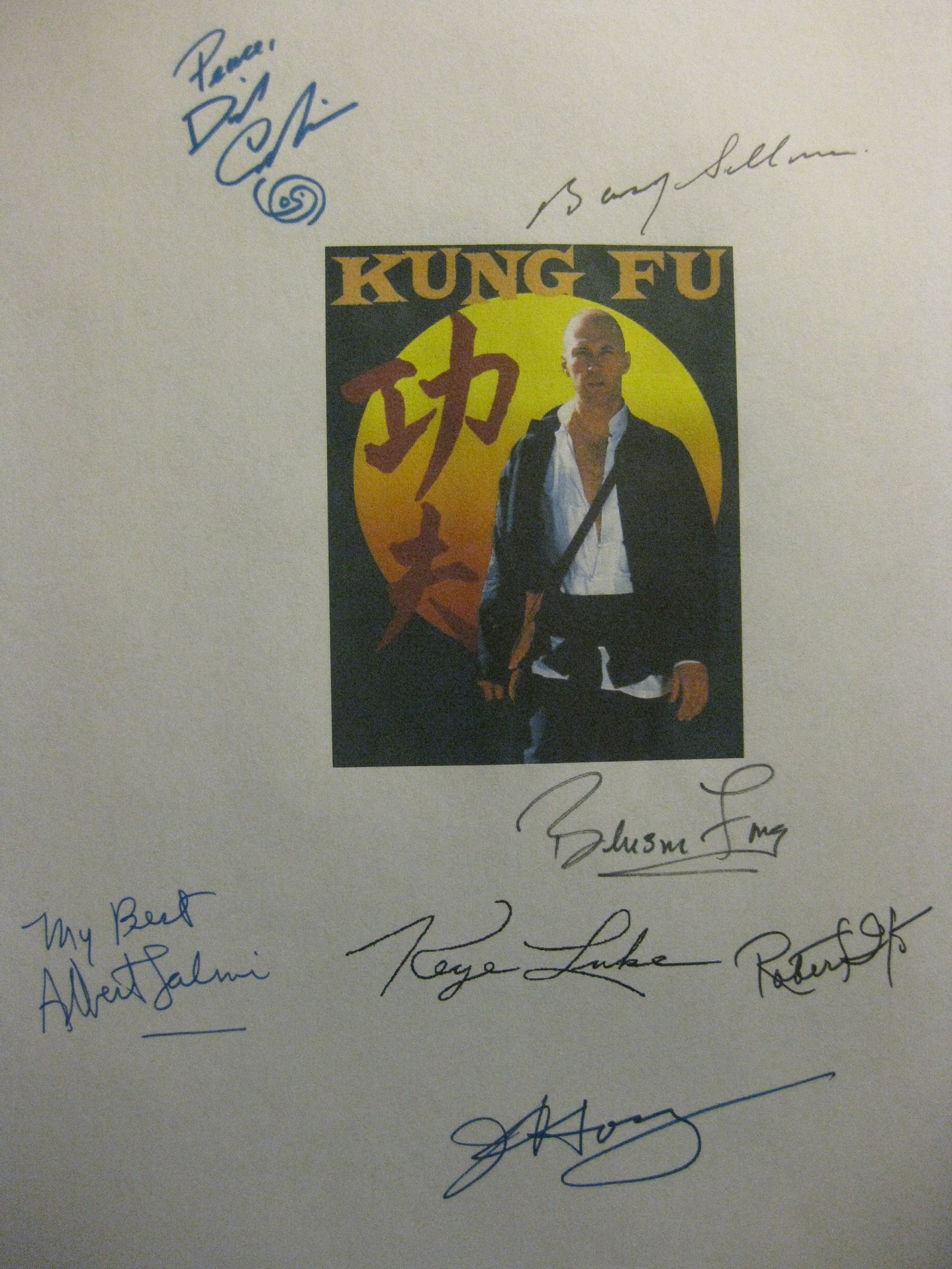 Kung Fu TV Pilot Cast Signed Script Screenplay X7 Autographs James Hong ...