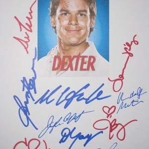 Dexter Signed TV Script Screenplay X10 Autographs Michael C. Hall Julie Benz Jennifer Carpenter Lauren Velez David Zayas James Remar Martin