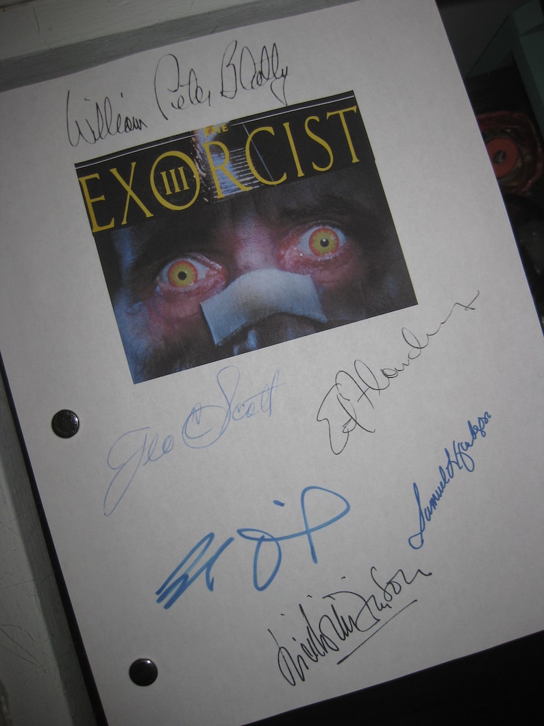 The Exorcist III 3 1990 Signed Movie Film Script Screenplay X6 ...