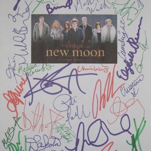 New Moon Signed Movie Film Screenplay Script X32 Twilight Kristen Stewart Robert Pattinson Taylor Lautner Ashley Greene Dakota Fanning
