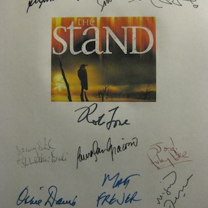 The Stand Signed TV mini series Script Screenplay X11 Autographs Stephen King Gary Sinise Molly Ringwald Rob Lowe Jamey Sheridan Ruby Dee