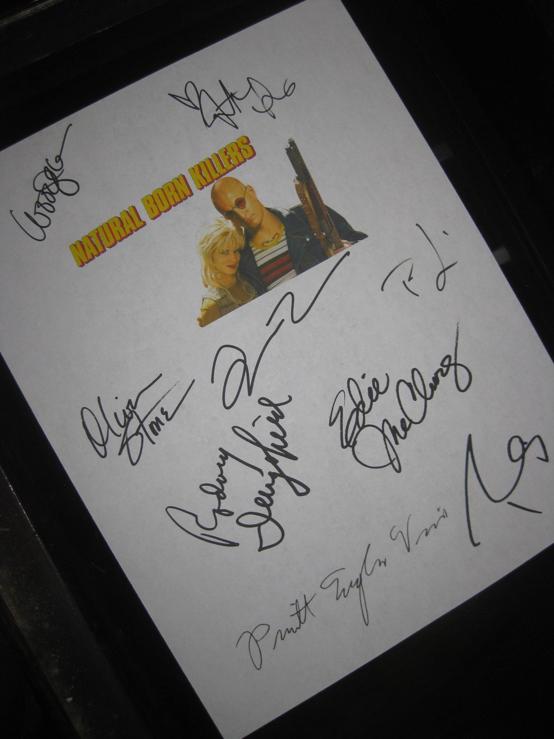 Natural Born Script Natural Born Killers Signed Film Movie Script Screenplay X9 Autograph ...