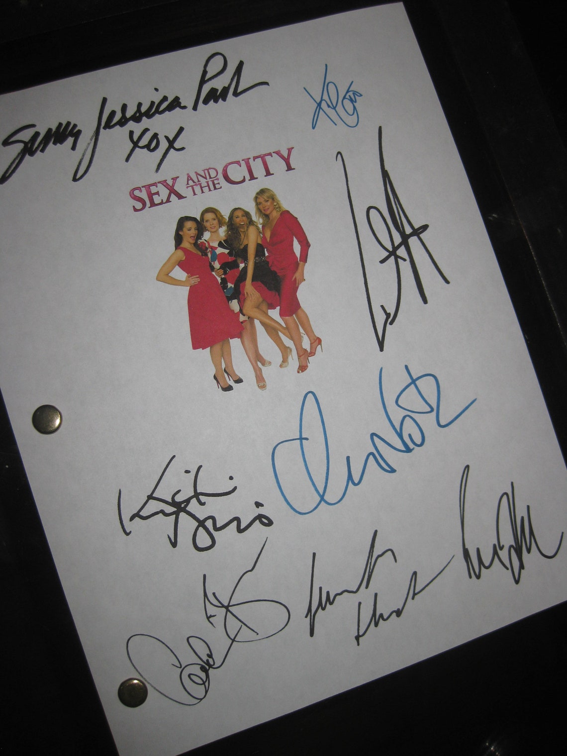 Sex and the City Signed Film Movie Screenplay Script X8 Sarah Jessica ...