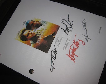 The Shawshank Redemption Firmado Película Guión Guión Autógrafos Morgan Freeman Stephen King Tim Robbins James Whitmore firmas