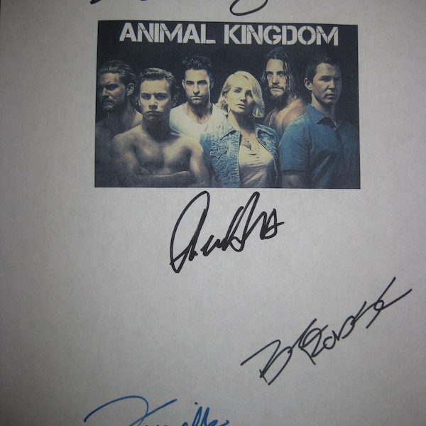 Animal Kingdom Signed TV Script Screenplay X4 Autograph Ellen Barkin Shawn Hatosy Ben Robson Daniella Alonso signature Hit TV Drama