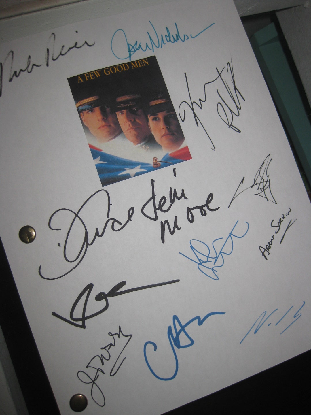 A Few Good Men Signed Movie Film Script Screenplay X12 Autographs Tom ...