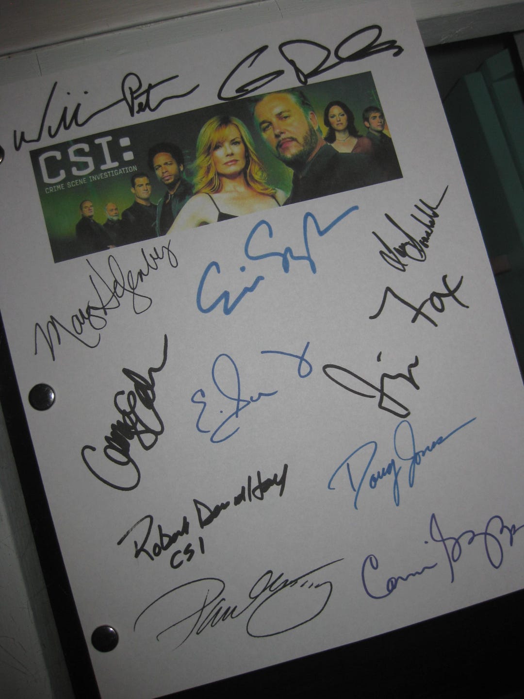 CSI: Crime Scene Investigation Signed TV Script Screenplay X12 ...