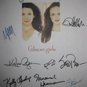 Die Gilmore Girls Signed TV Pilot Script Drehbuch AutographsX11 Lauren Graham Alexis Bledel Melissa McCarthy Jared Padalecki Alex Borstein