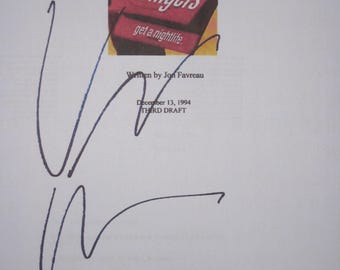 Guión de película firmado por Swingers Guión de película Guión de película Vince Vaughn Autógrafo firma divertida película guión completo reimpresión reproducción