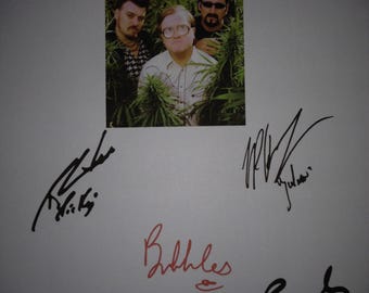 Trailer Park Boys Signed TV Script Screenplay X5 Autograph Propane Propane John Paul Tremblay Robb Wells Mike Smith John Dunsworth reprint