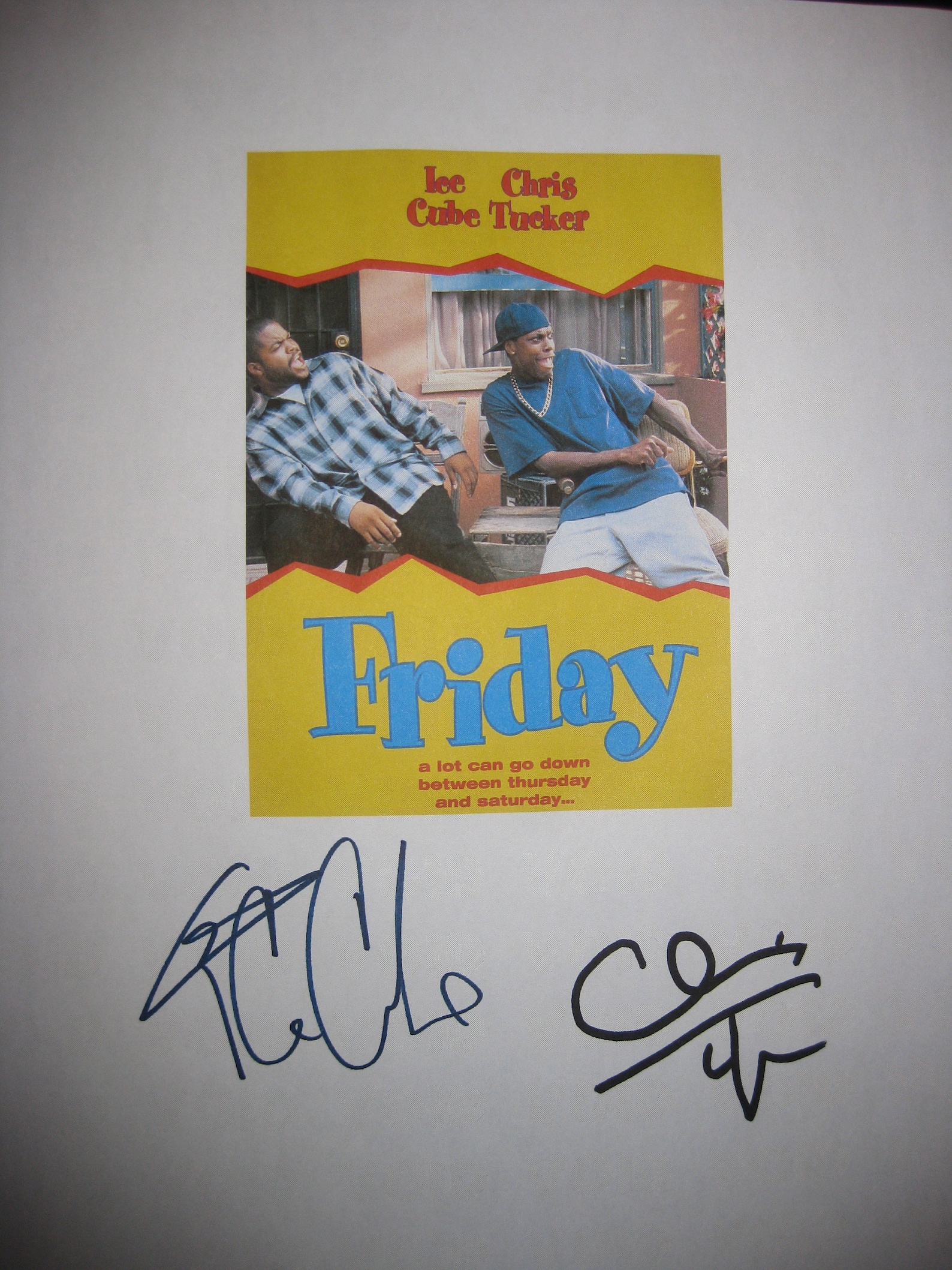 Friday Signed Movie Film Script Screenplay X2 Ice Cube Chris Tucker ...