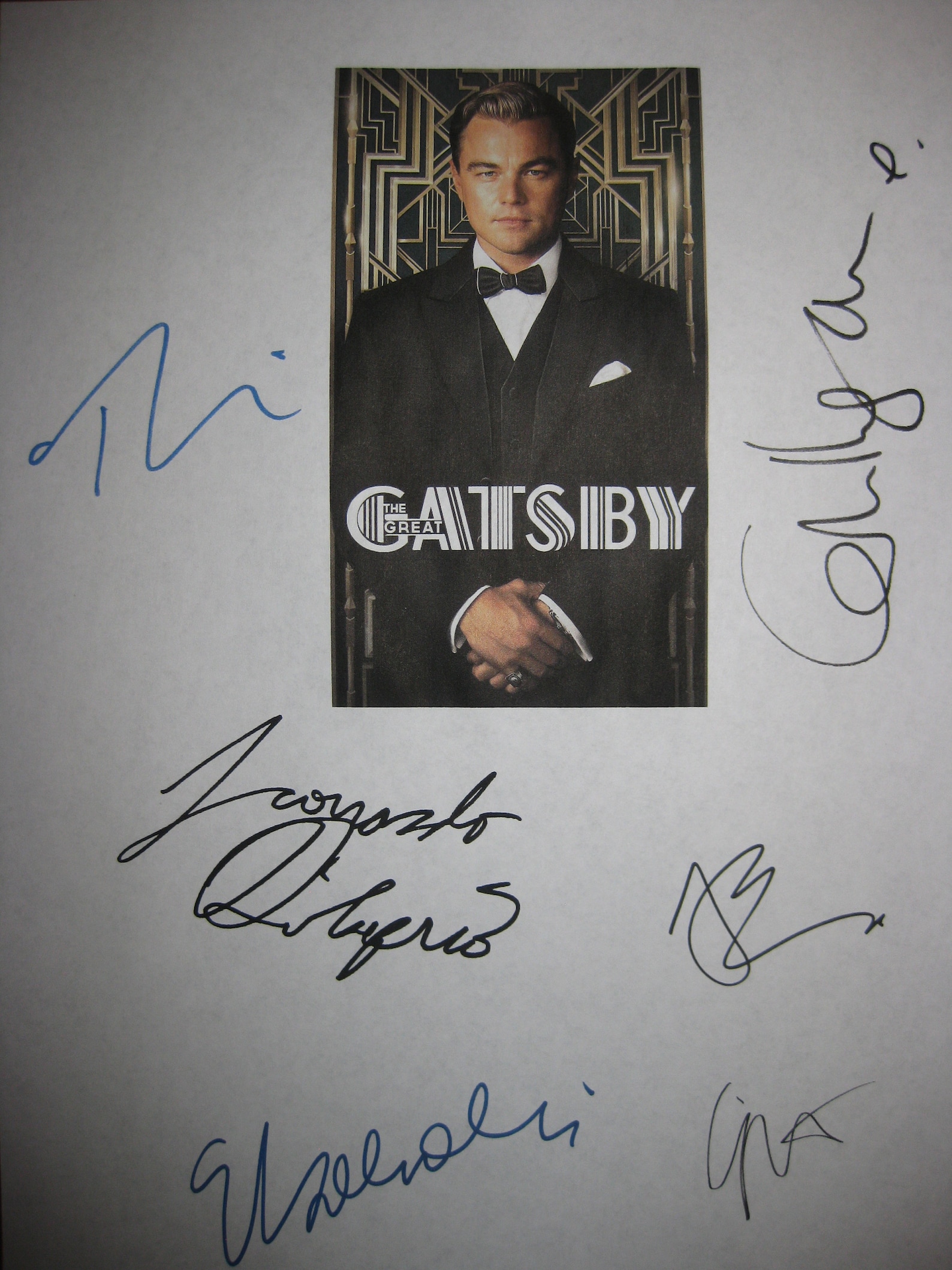 The Great Gatsby Signed Film Movie Screenplay Script X6 Autograph