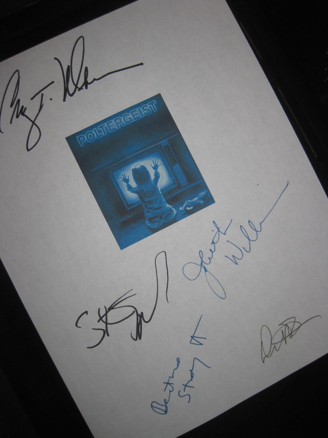 Poltergeist Signed Film Movie Script Screenplay X5 Autographs Steven ...