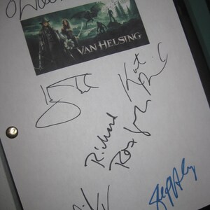 Van Helsing Signed Film Movie Script Screenplay X7 Hugh Jackman Kate Beckinsale Richard Roxburgh David Wenham Shuler Hensley Elena Anaya