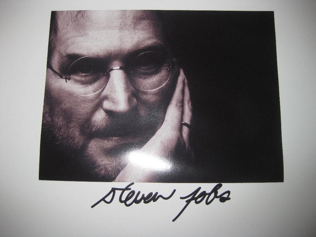 Steve jobs autograph - Etsy 日本