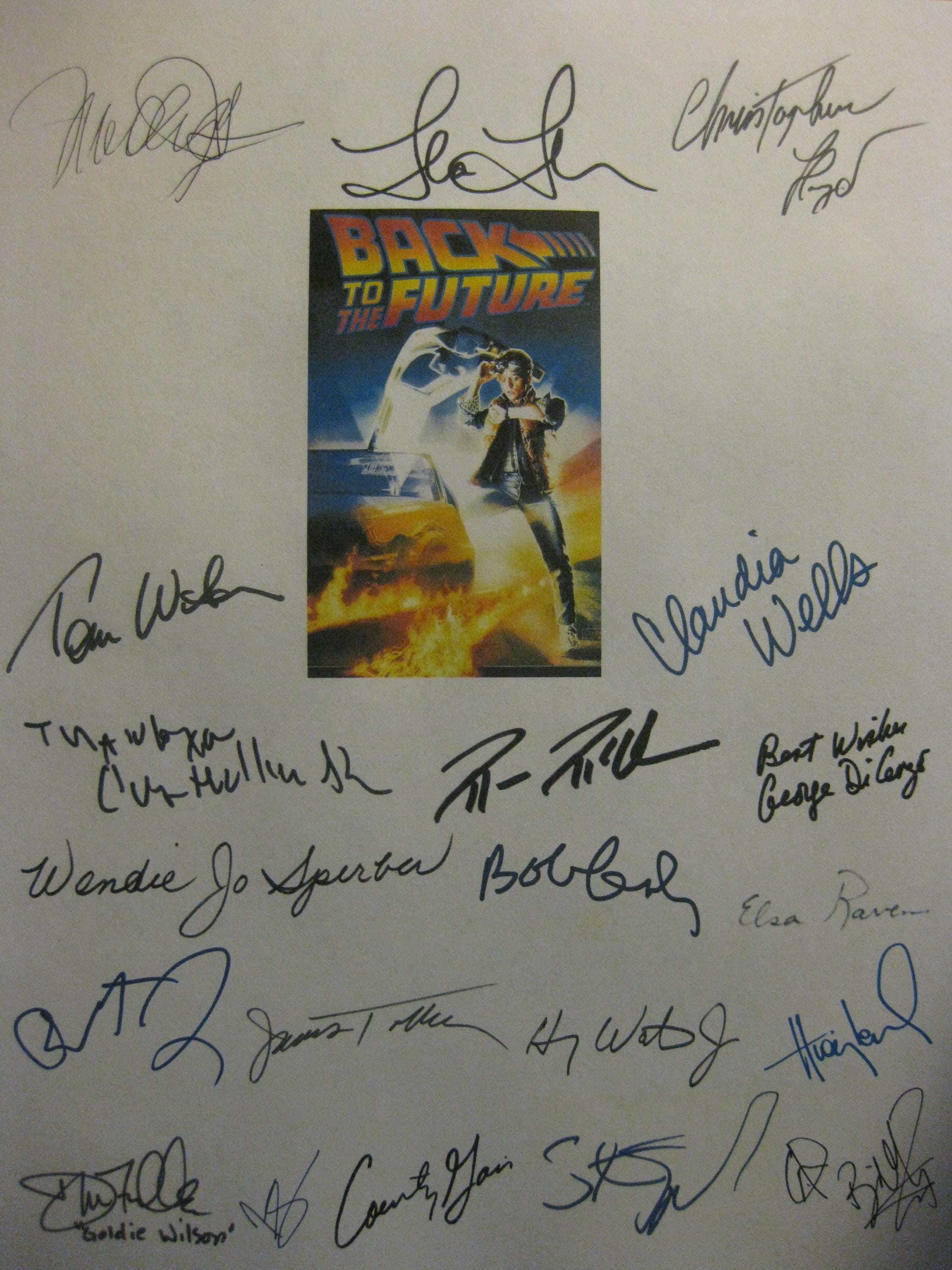 マイケル・J・フォックス バック・トゥ・ザ・フューチャー 直筆