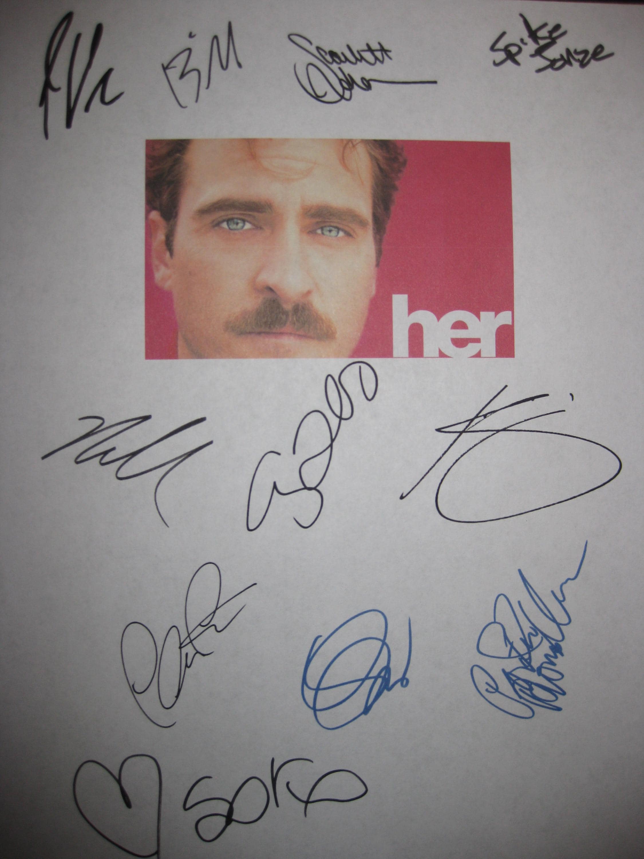 Her Signed Film Movie Screenplay Script X11 Autograph Joaquin Phoenix ...