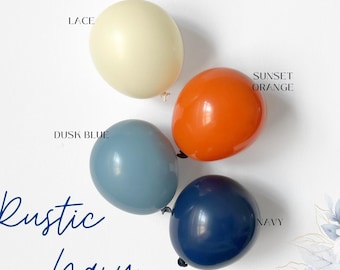 DIY Balloon Garland Kit | Rustic Balloon Arch Birthday Party Decor, Baby Shower, Bridal, Bachelorette, Wedding | Rustic Navy