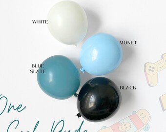 DIY Balloon Garland Kit | White Slate Monet Black Balloon Arch Birthday Party Decor Baby Shower Bridal Bachelorette Wedding| One Cool Dude