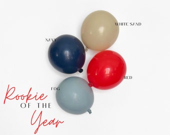 DIY Balloon Garland Kit | Baseball Rookie Balloon Arch Birthday Party Decor, Baby Shower, Bridal, Bachelorette, Wedding | Rookie of the Year