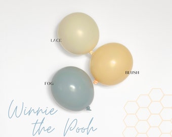 DIY Balloon Garland Kit | Lace, Blush, Fog Balloon Arch Birthday Party Decor, Baby Shower, Bridal, Bachelorette, Wedding | Winnie the Pooh