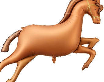 Galloping Horse Foil Balloon – Farm Animal Balloon for Birthday, Barnyard Party Western Party Theme Cowboy Theme Kids Party Decorations