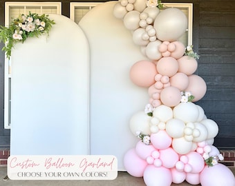 Custom Balloon Arch Garland Kit - Choose Your Colors - Girl Boy Birthday Party Decor Baby Shower Bridal Graduation Tuftex Sempertex Kalisan
