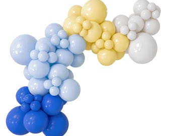 Amalfi Coast Balloon Garland Kit | Lemon Balloon Arch Birthday Party Decor Baby Shower Bridal Bachelorette Wedding Mediterranean Capri Italy