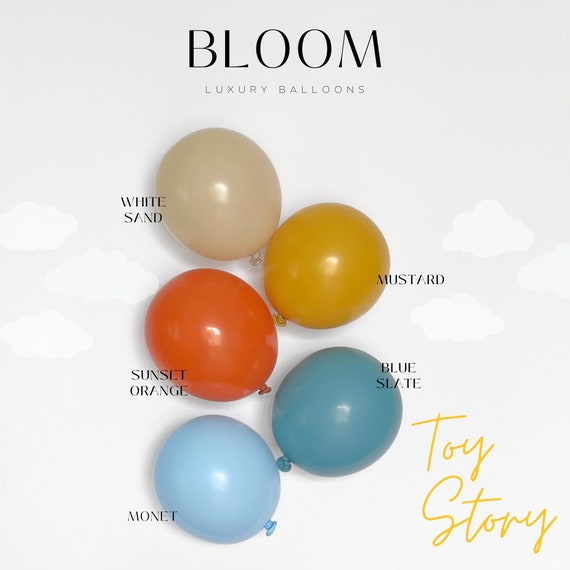 DIY Balloon Garland Kit |Sand Monet Mustard Blue Balloon Arch Birthday Party Decor Baby Shower Bridal Bachelorette Wedding |Toddler's Story