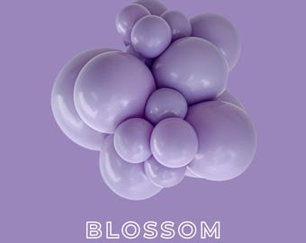 Blossom Balloons - Tuftex Sempertex Kalisan Premium Latex Balloons - 5", 11", 17" - Purple Balloon Clusters