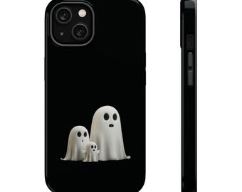 Spooky Ghost Family iPhone-skal: MagSafe-kompatibelt Halloween-skal