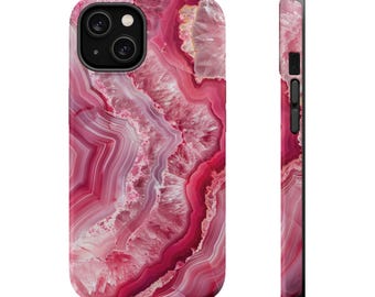 MageSafe iPhone-skal: Rosa agatstendesign