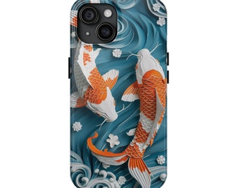 Koi Fisch iPhone Hülle: Japanisches Porzellan Stil