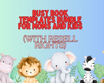 Busy Book Templates Bundle For Moms and Kids (WITH RESELL RIGHTS)