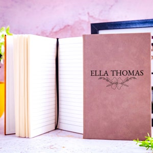 Personalized Leather Journal, Custom Engraved Journal, Graduation Gift, Journal and Notebook, Leather Notebook, Custom Notepad, Gift for Him