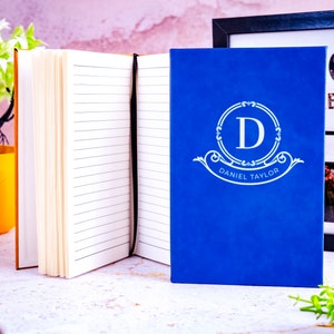 Personalized Leather Journal, Customized Notebook Cover, Graduation Gift, Custom Leather Business Notebook, Office Gift, Engraved Journal