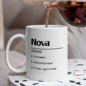 Personalized Name Meaning Mug, Funny Dictionary Mug, Coffee Lover Gift, Fully Customizable Mug, Funny Housewarming Gift, Office Gift