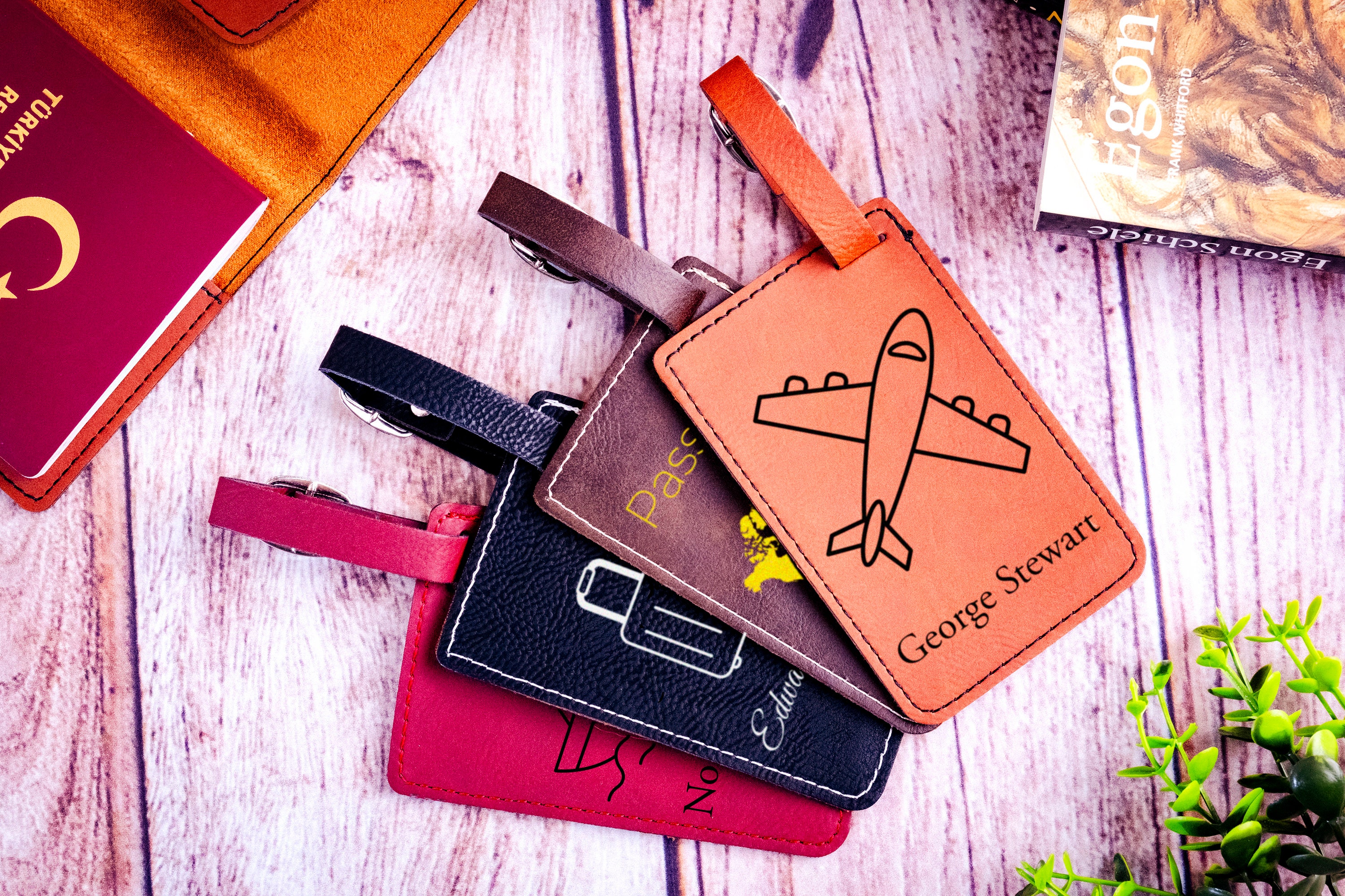 Custom Suitcase ID Tag, Leather Bag ID Tag, Personalized Luggage ID, Personalized Travel Essentials, Backpack Tag, Custom Travelers Gift