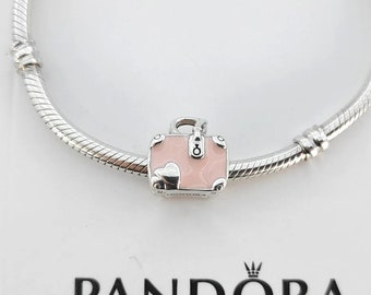 Rosa Taschenanhänger für Pandora Armband