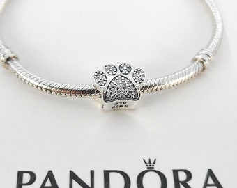 Ciondolo con impronte di zampe per bracciale Pandora