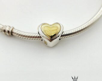 Gouden hart charme voor Pandora armband