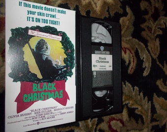 Black Christmas Horror VHS Custom