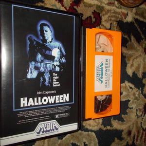 Halloween Horror VHS Custom Orange Tape - Etsy