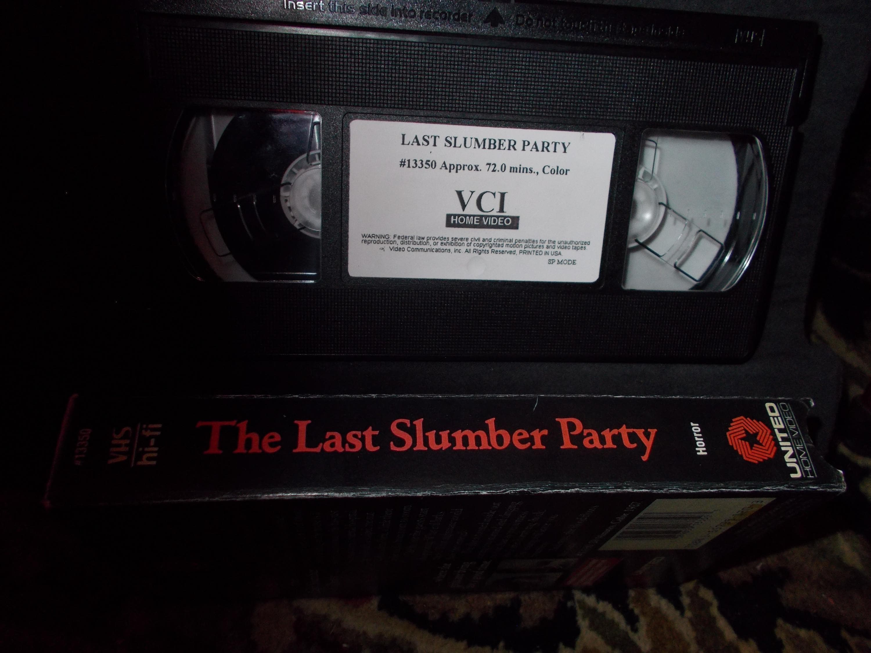 The Last Slumber Party Horror VHS Custom - Etsy