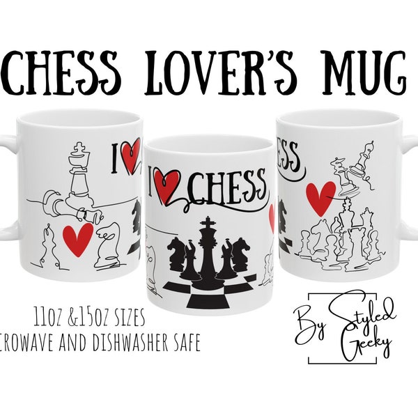 Chess Lover Ceramic Mug, (11oz, 15oz)