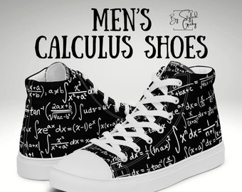 Math Lover Herren High Top Canvas-Schuhe - Einzigartiges Design und Komfort für den Alltag