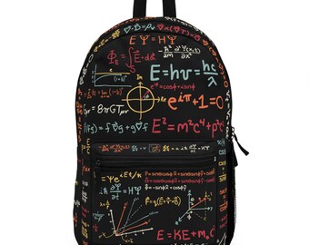 Ultimate Physics Backpack: Handwritten Physics Equations - College, Graduates, Professors - Perfect Graduation Gift or for Back to School