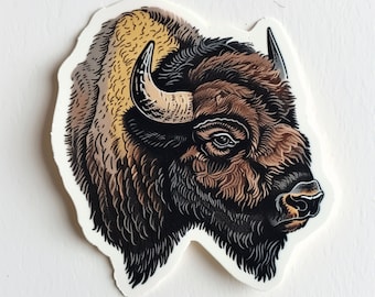 Bison Sticker | Die Cut Sticker | Wildlife | Nature | Animal Sticker