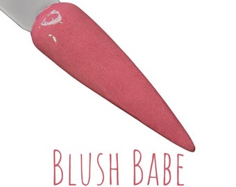Blush Babe dip powder for nails, nail dip powder, nail powder gift, valentine dip powder, dip nails, nail art, valentine nails, heart nail