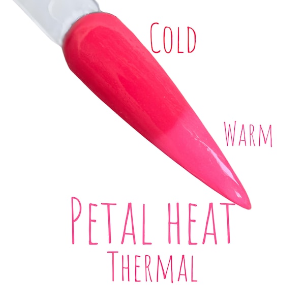 Petal Heat thermal dip powder for nails, nail dip powder, nail powder gift, nail gift, dip nails, nail gift, nail art, glitter dip nail
